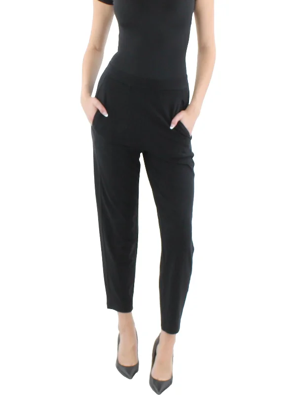 Sneak Peek Sale Petites Womens Stretch Lyocell Ankle Pants