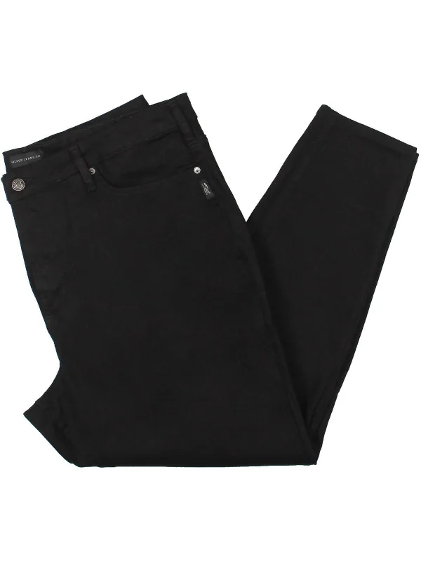 Deal Dash Plus Womens High Rise Stretch Skinny Jeans