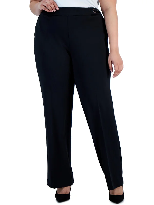 Daily Specials Plus Womens High Rise Stretch Straight Leg Pants