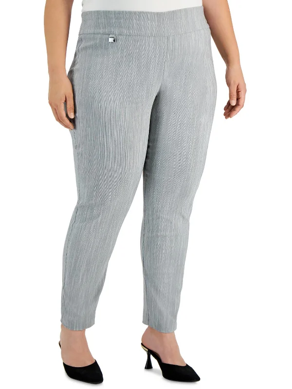 Bargain Prices Plus Womens Striped Rayon Skinny Pants