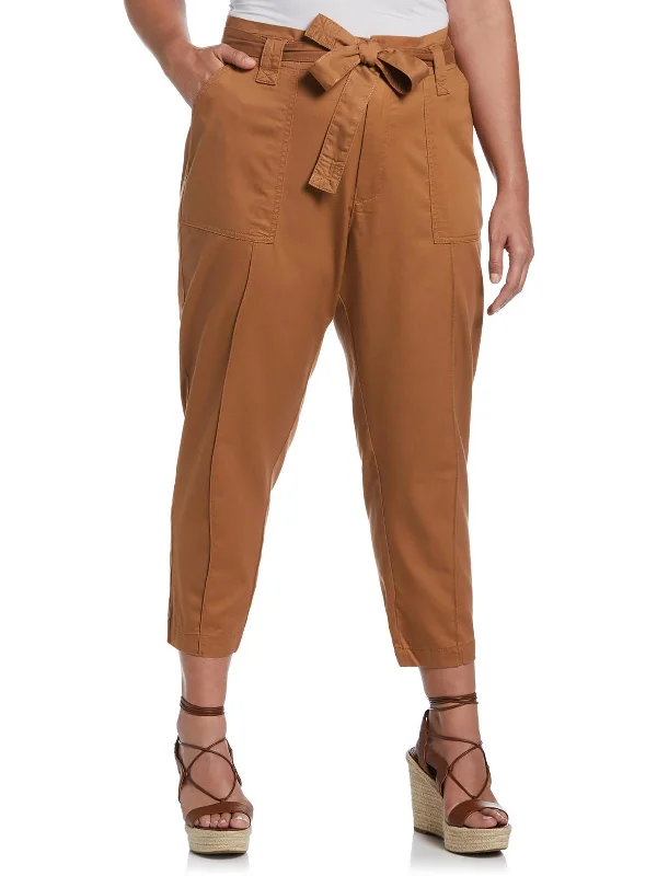 Price Meltdown Plus Womens Twill High Rise Cargo Pants