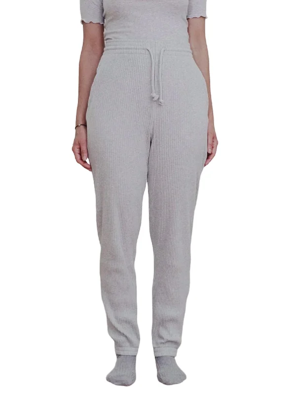 The Best Prices Rib Sweatpant In Grey Melange