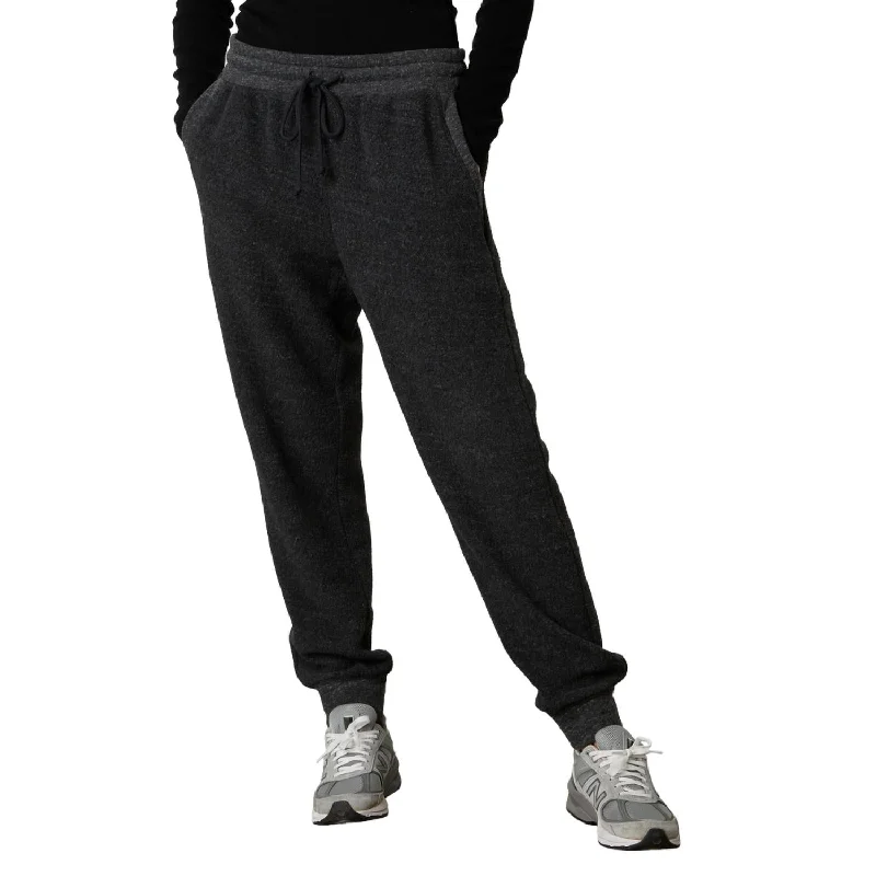 Today's Special Tabby Sherpa Fleece Pant In Charcoal