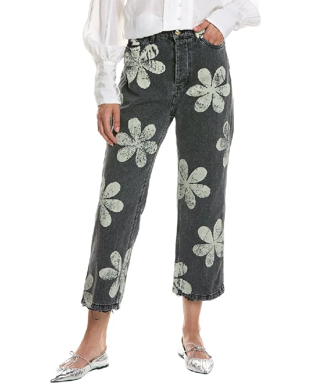 Markdowns THE GREAT The Hero Black Daisy Stamp Jean