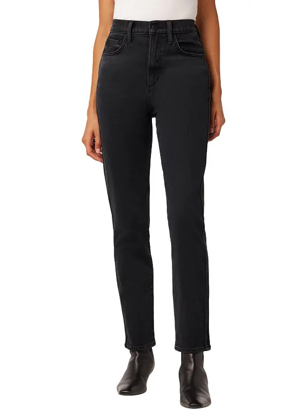 Fantastic Offers The Raine Womens High Rise Ankle Straight Leg Jeans