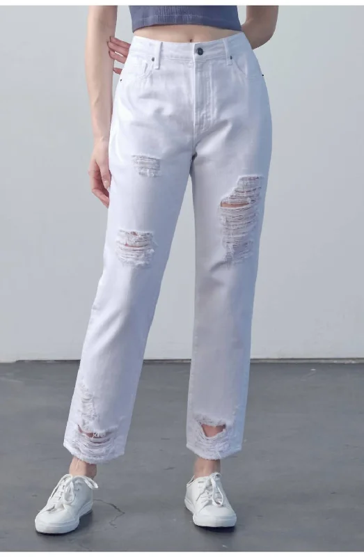 Daily Specials Tracey High Rise Straight Jean In White