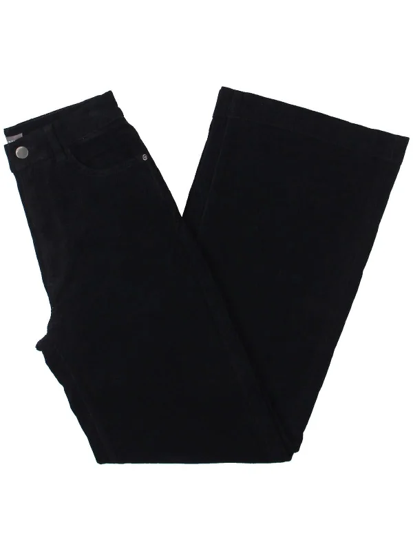 Bonus Savings Womens High Rise Corduroy Wide Leg Jeans