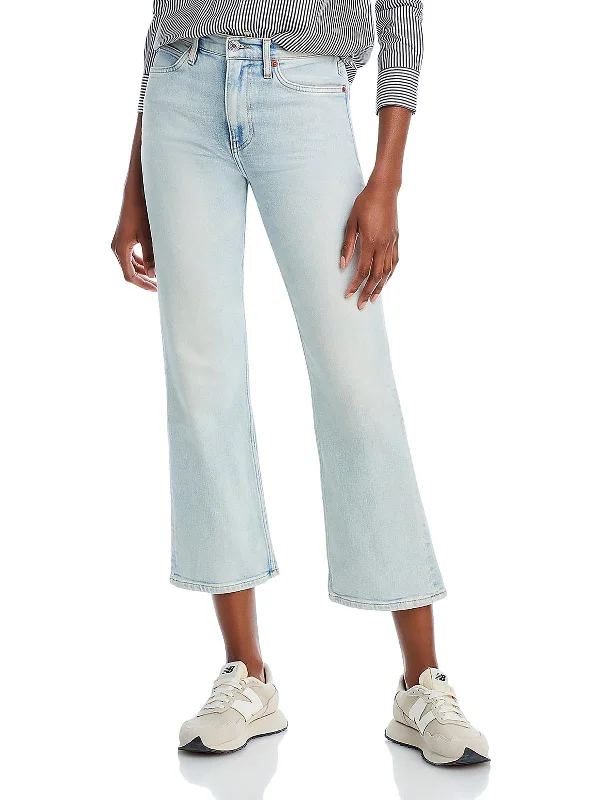 Clearance Sale Womens High Rise Cropped Bootcut Jeans