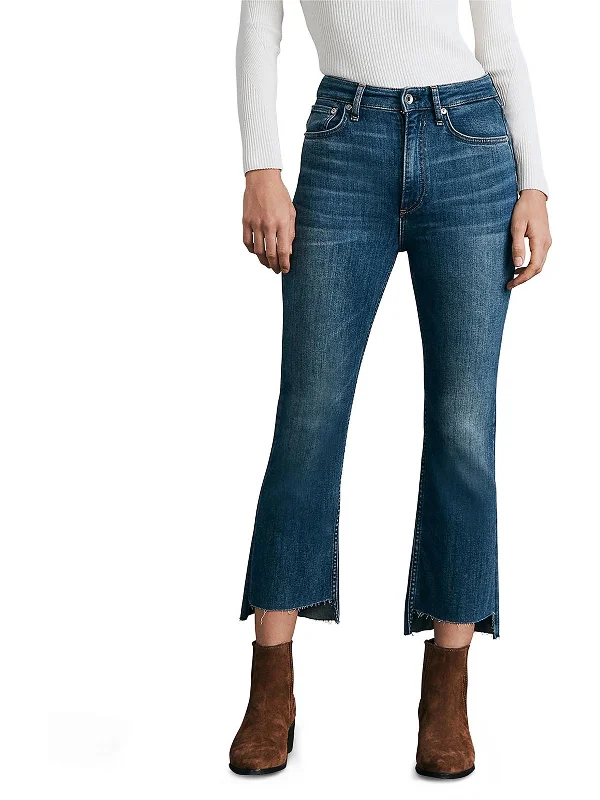 Exclusive Online Offer Womens High Rise Raw Hem Ankle Jeans