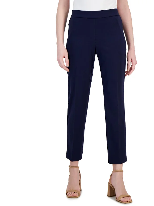 Savings Galore Womens High Rise Solid Ankle Pants