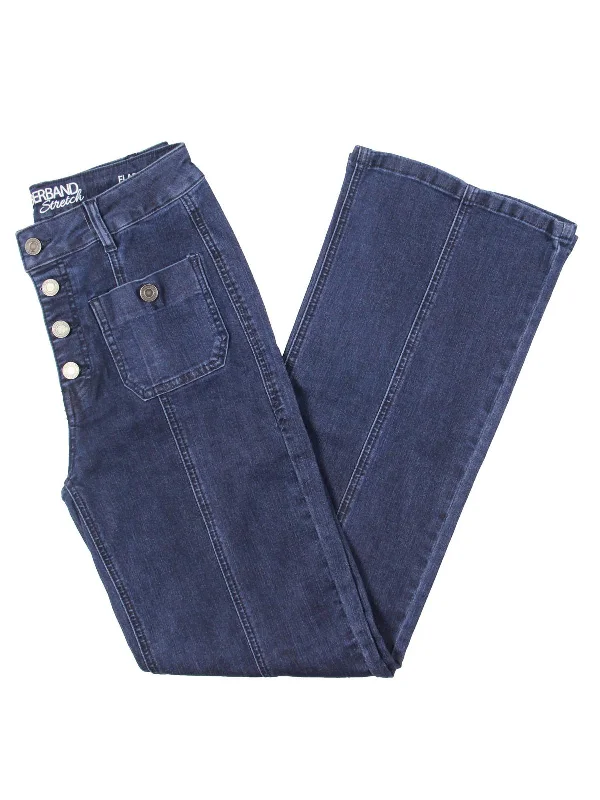 Final Sale Womens High Rise Stretch Flare Jeans