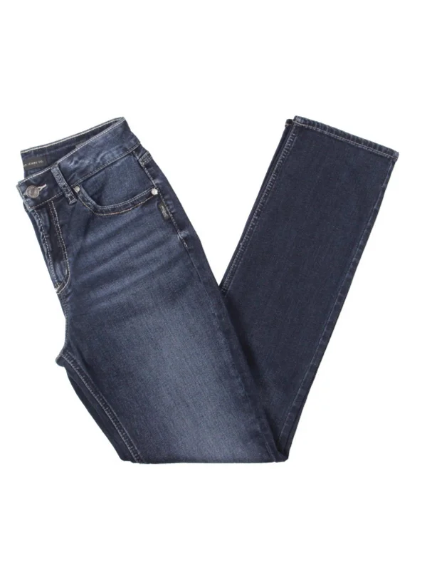 One-DAY Sale Womens High Rise Stretch Straight Leg Jeans