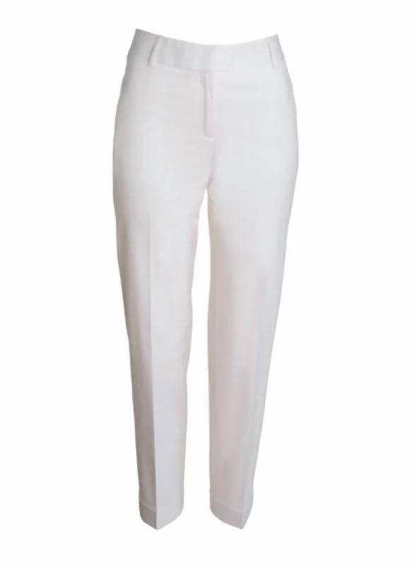 Unmissable Offer Women's Italian Stretch Wool Perry Pant In Ivory