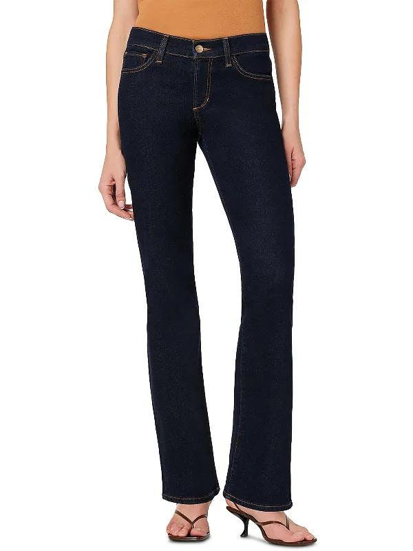 Online Only Womens Low Rise Dark Wash Bootcut Jeans