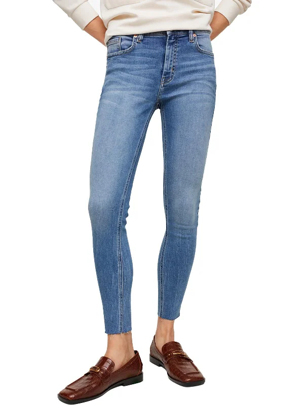 Value Deals Womens Mid-Rise Cropped Skinny Jeans
