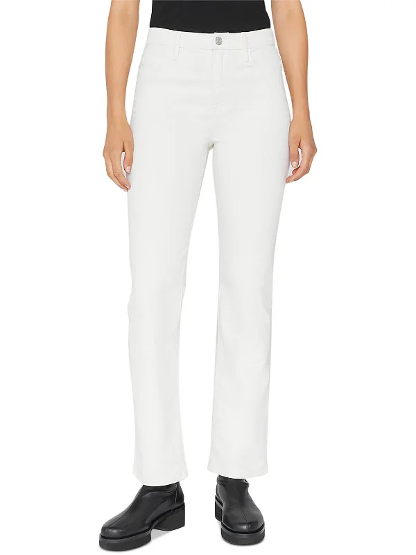 Exclusive Deal Womens Solid Denim Straight Leg Jeans