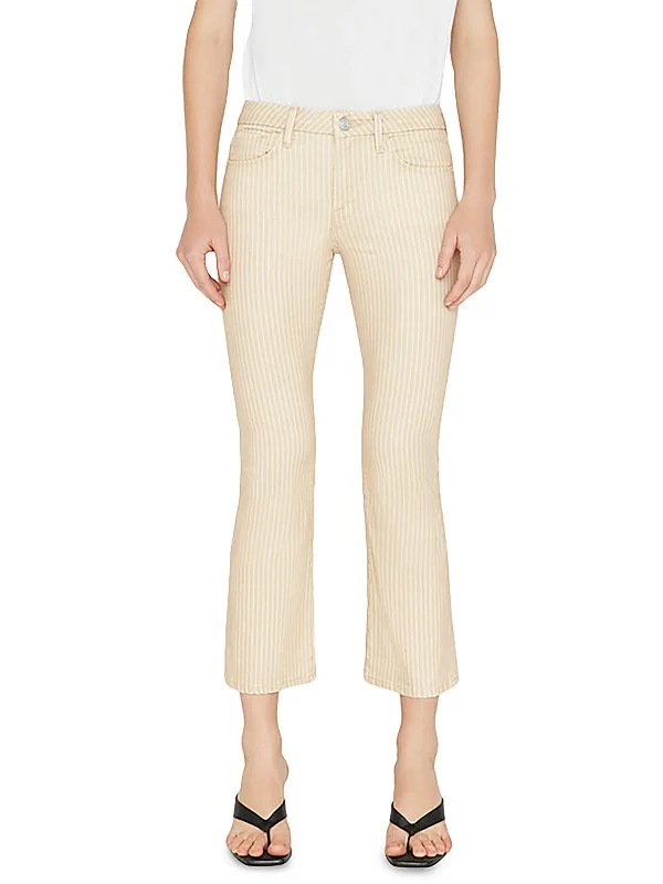 Mega Sale Womens Striped Denim Bootcut Pants
