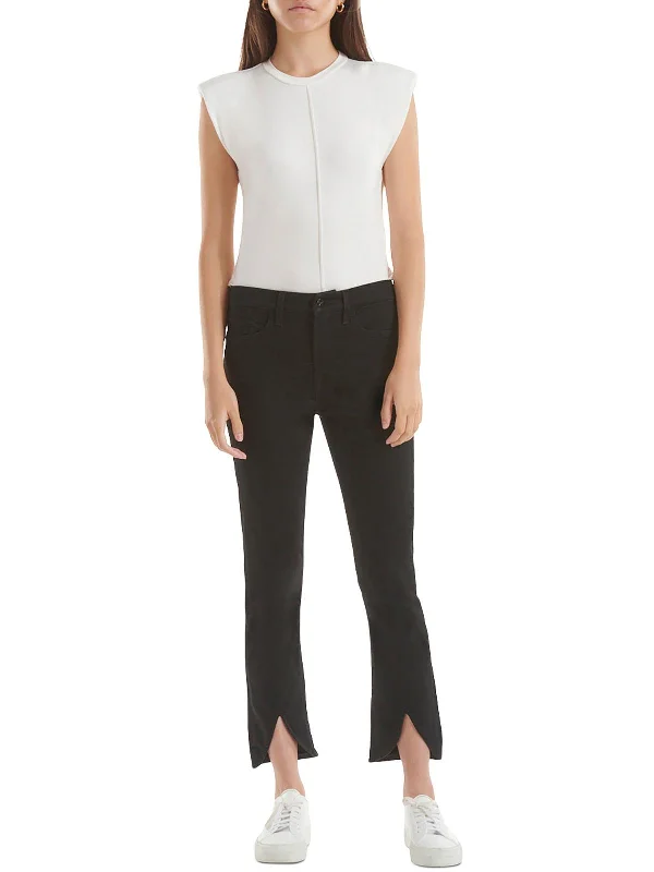 Early Access Womens Tulip Hem High Rise Ankle Jeans