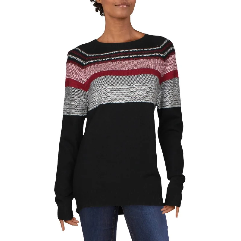 ATM Womens Prattern Crew Kneck Sweater