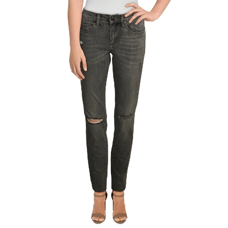 [BLANKNYC] Womens The Bond Mid Rise Raw Hem Skinny Jeans