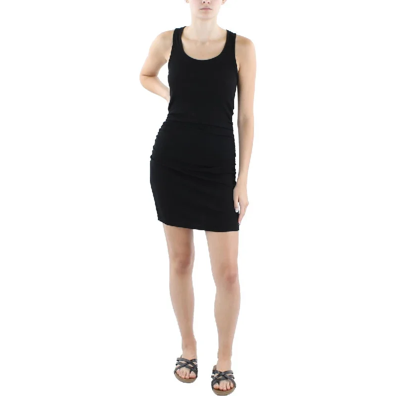 Bobi Womens Ribbed Tank Shift Dress