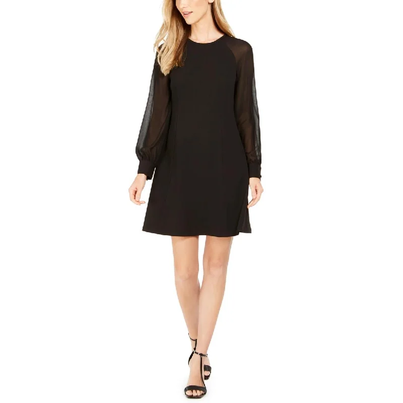 Calvin Klein Womens Illusion Knee-Length Wear to Work Dress