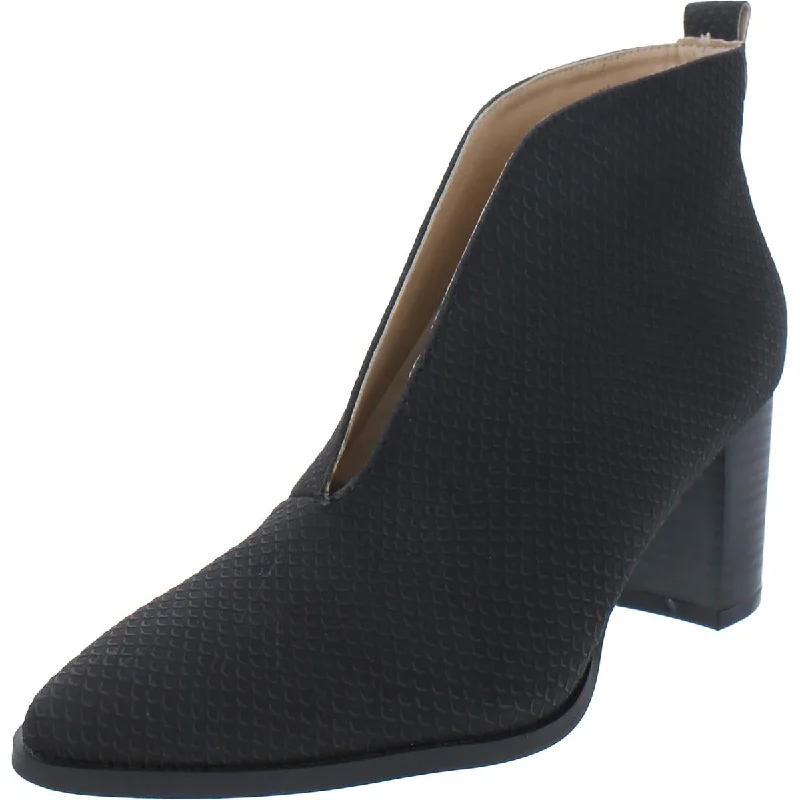 Journee Collection Womens Textured Slip-On Booties