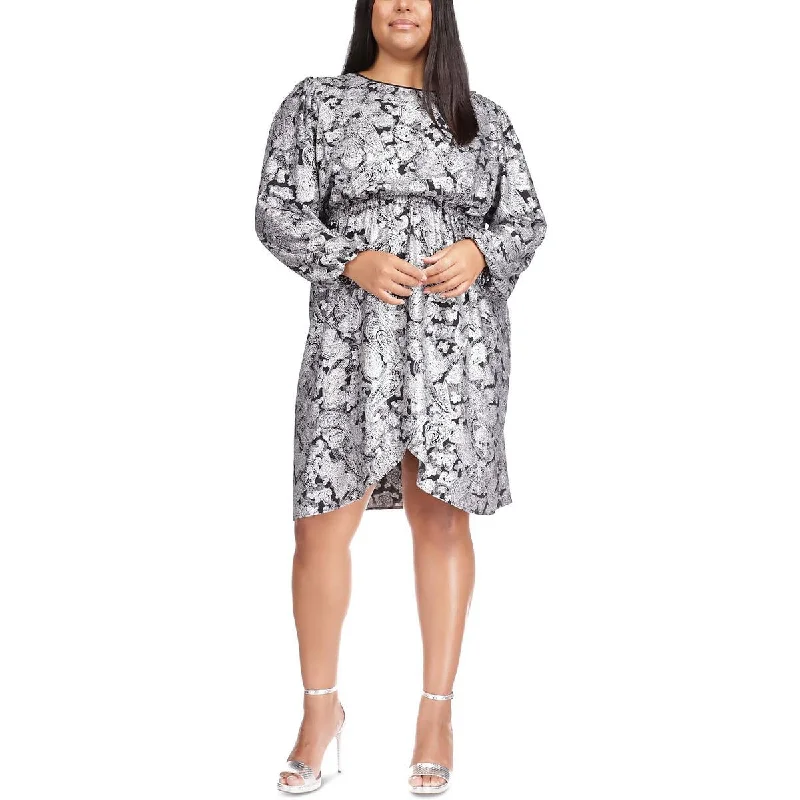 MICHAEL Michael Kors Womens Paisley Knee-Length Cocktail and Party Dress