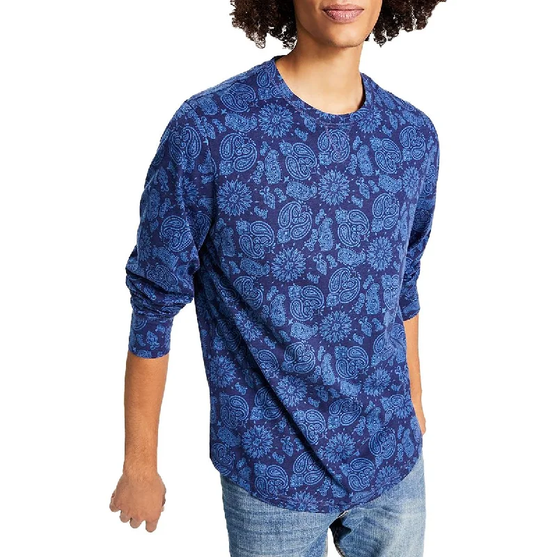 Sun + Stone Mens Printed Knit T-Shirt