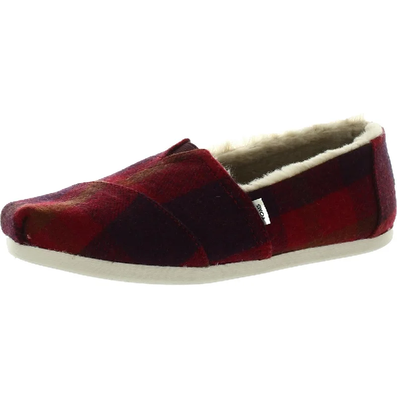 Toms Womens Alpargata Slip On Wool Blend Moccasins