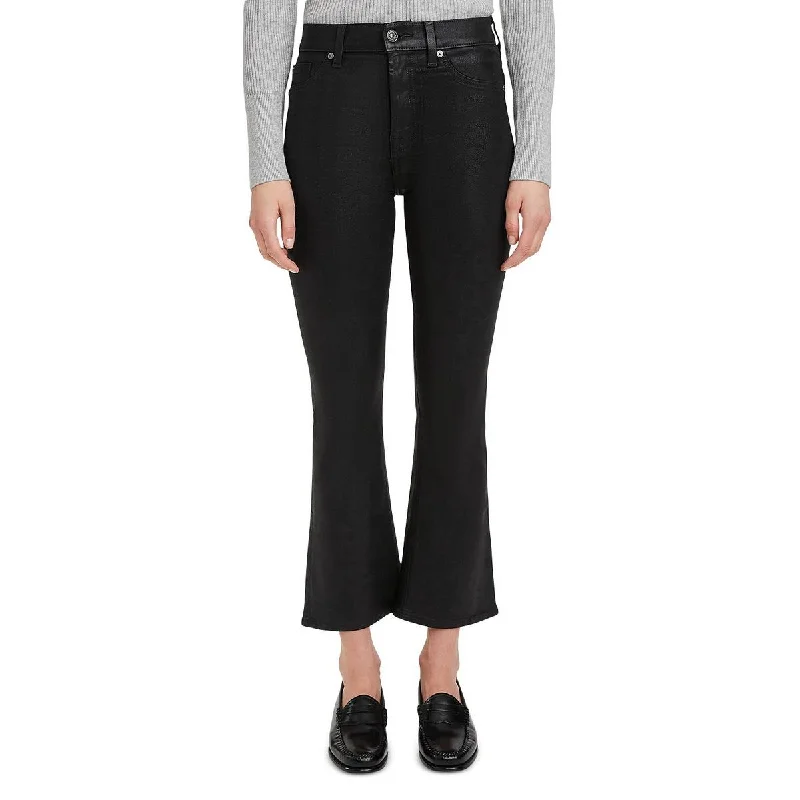 TIME-Limited Offer 7 For All Mankind Womens Coated High Waist Slim Jeans