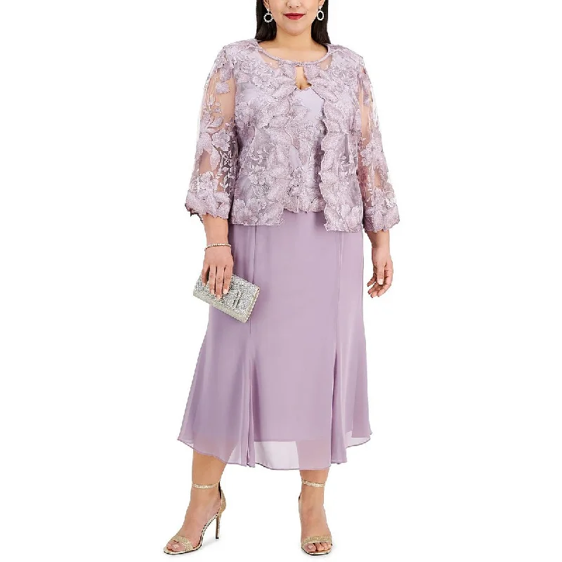 Stock Up and Save Alex Evenings Womens Plus Drapey Formal Evening Dress