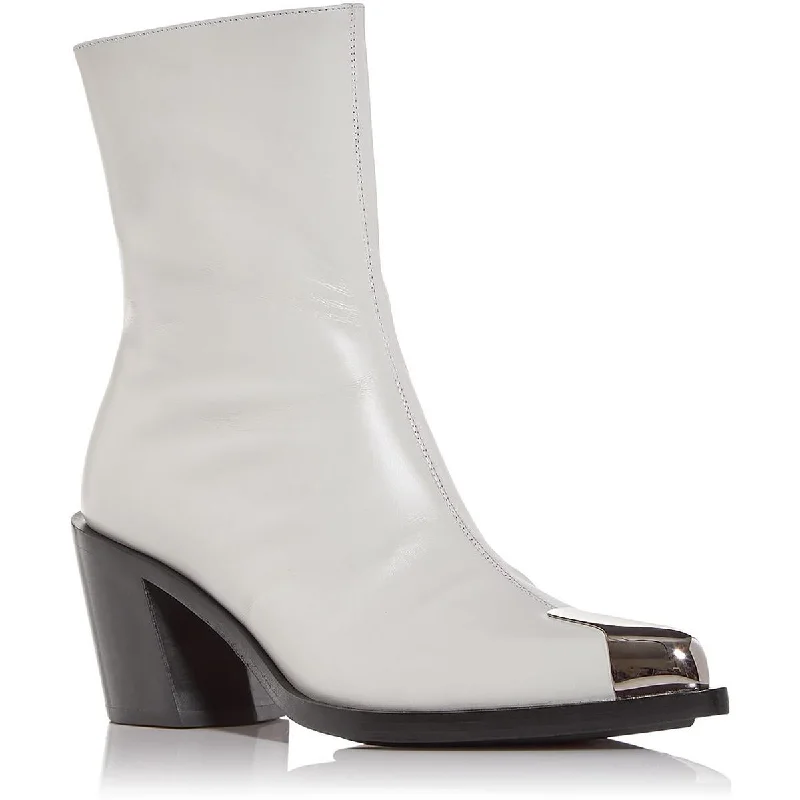 Special Price Alexander McQueen Womens Leather Pointed Toe Booties
