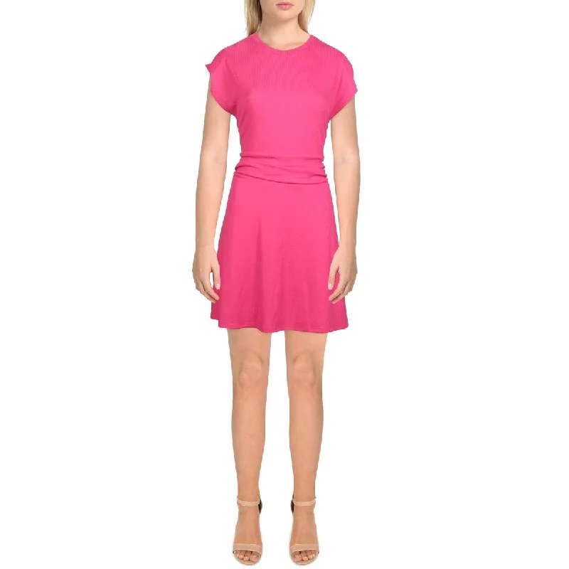 Price Rollback And Now This Womens Ribbed Sleeveless Mini Dress