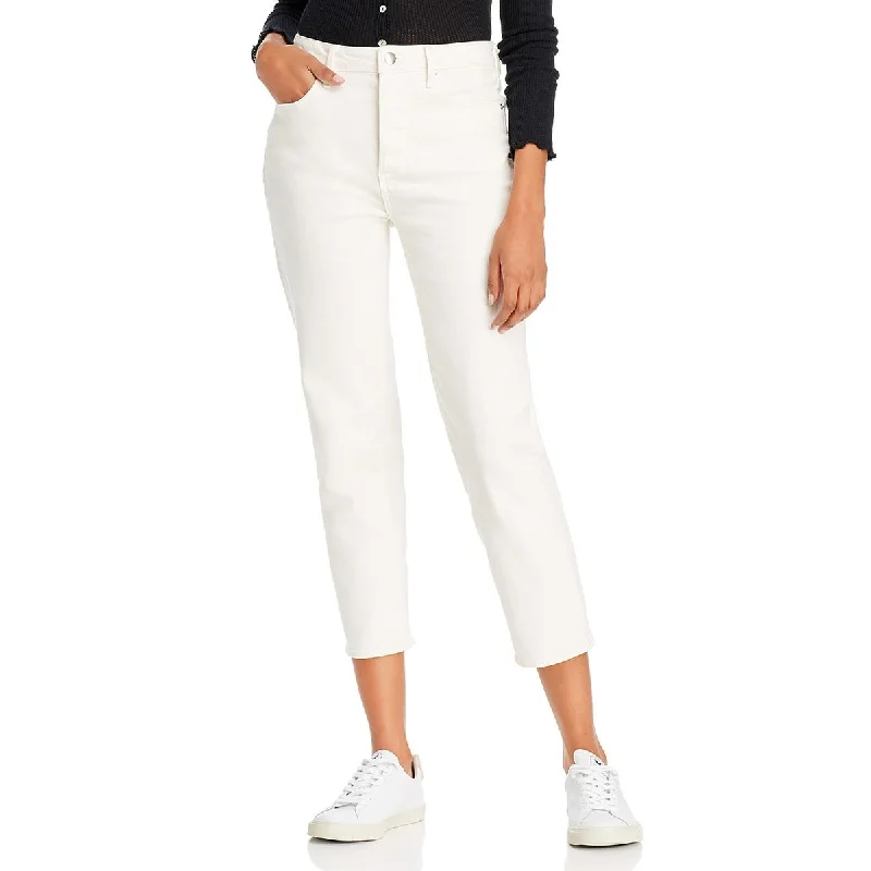Exclusive Access Aqua Womens Denim Button Fly Cropped Jeans