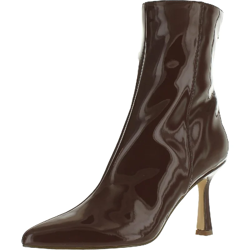 Price Break Aqua Womens Hanna Patent Pointy Toe Booties