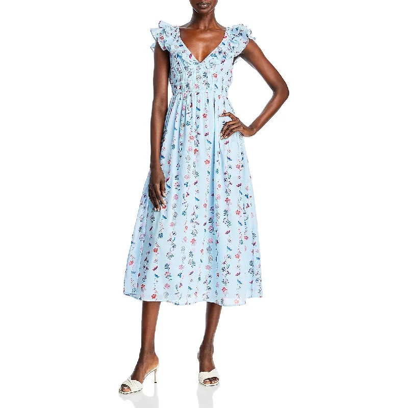 Closeout Sale Banjanan Womens Maya Ruffled Long Sundress