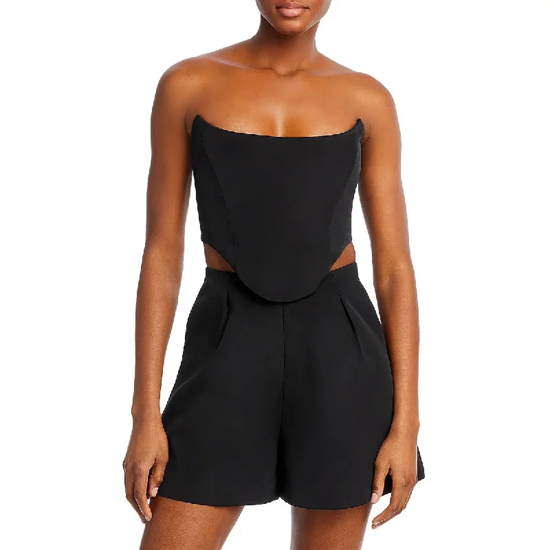 Limited Quantity Bardot Womens Corset Bust Strapless Cropped
