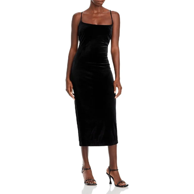 Special Offer Bardot Womens Helena Velour Calf Midi Dress