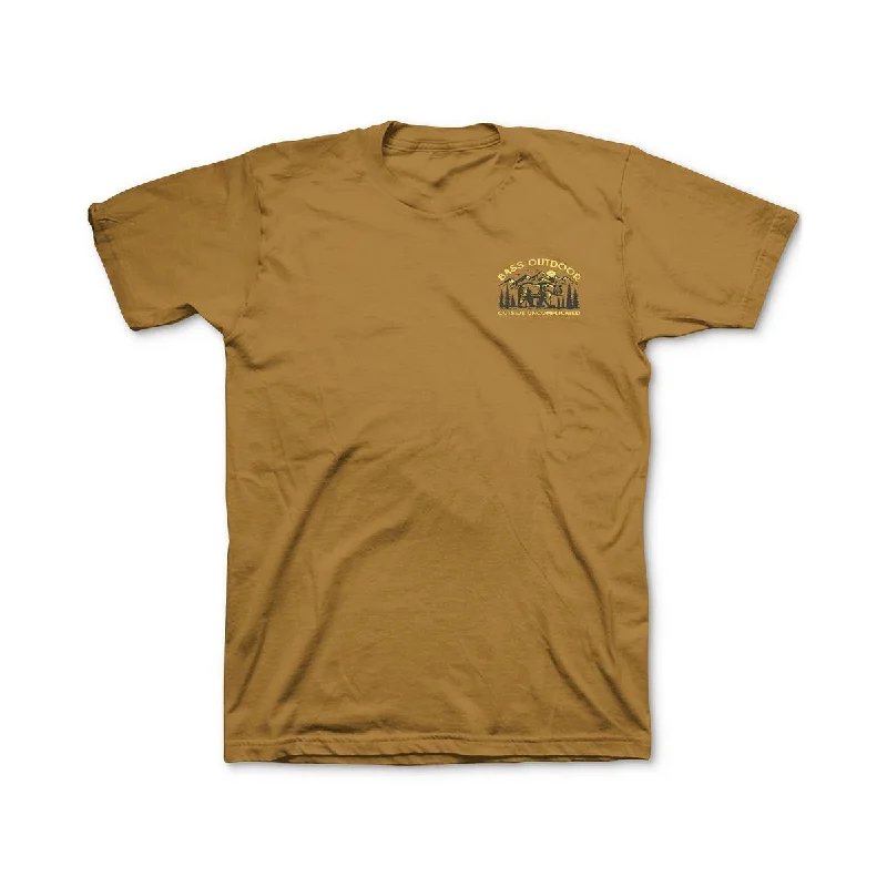 New Deals BASS OUTDOOR Mens Cotton Logo Graphic T-Shirt