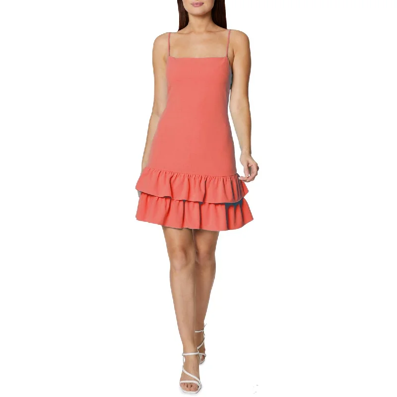 Super Sale BCBGeneration Womens Ruffled Short Mini Dress