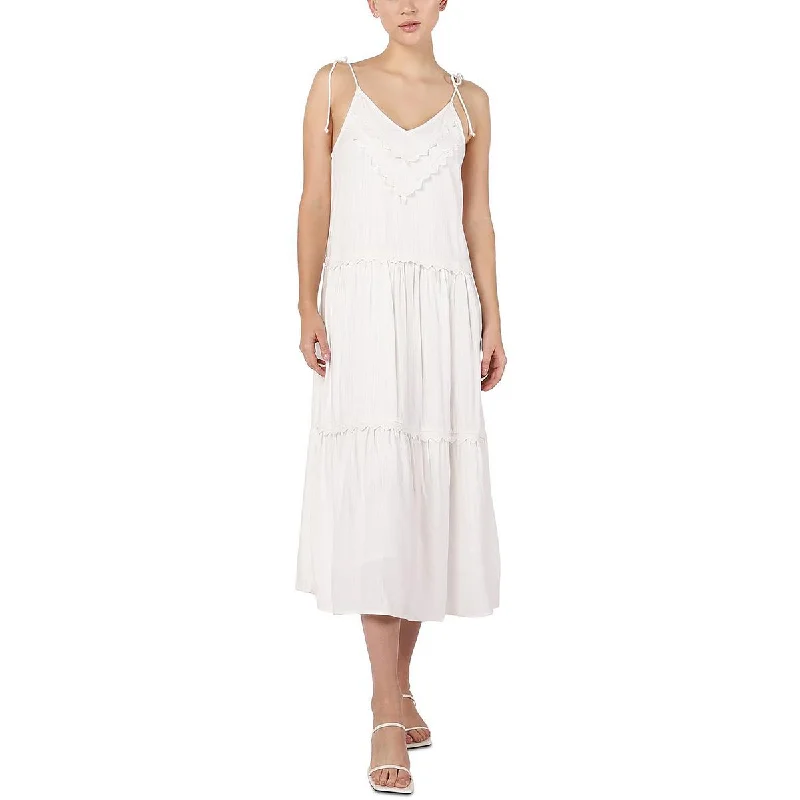 Bargain Prices Black Tape_ Womens Lace Trim Midi Sundress