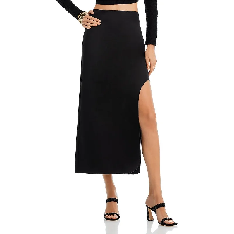 Limited Time By Malene Birger Womens Solid Recycled  Midi Skirt