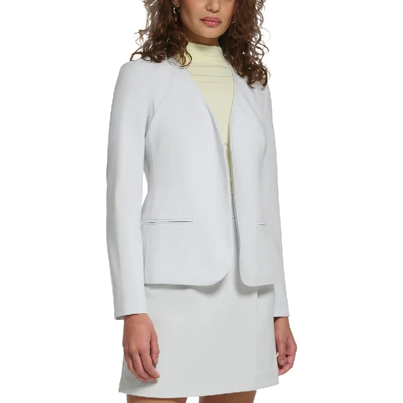 Super Deal Calvin Klein Womens Petites Open Front Suit Separate Collarless Blazer
