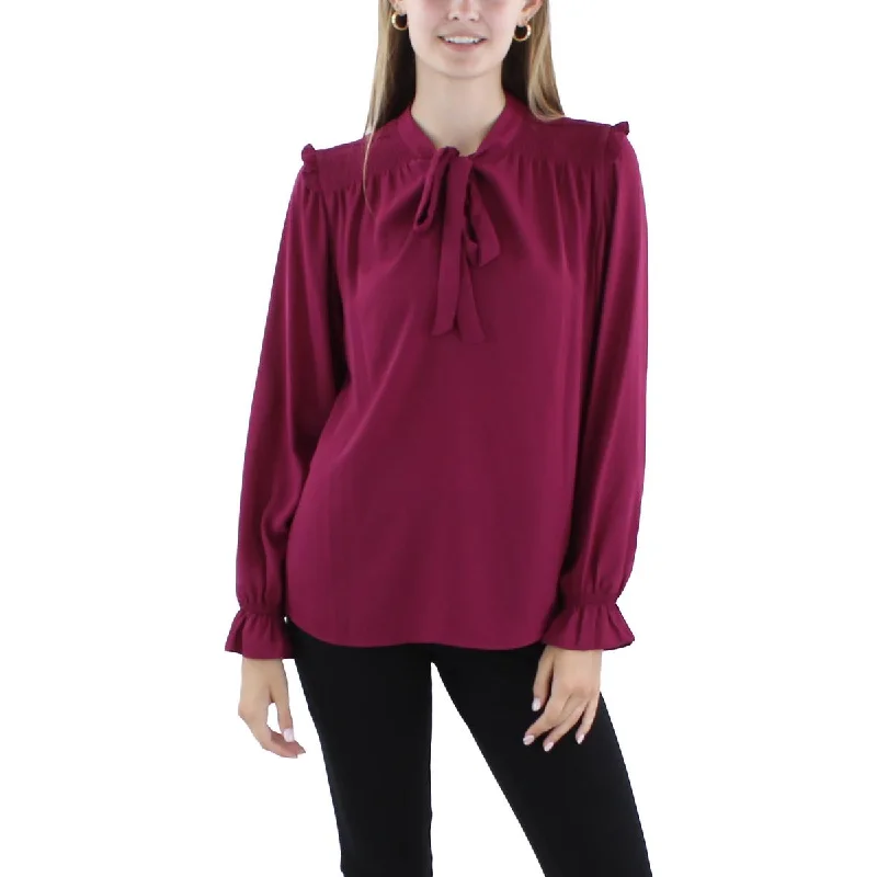 Seasonal Sale Calvin Klein Womens Smocked  Blouse