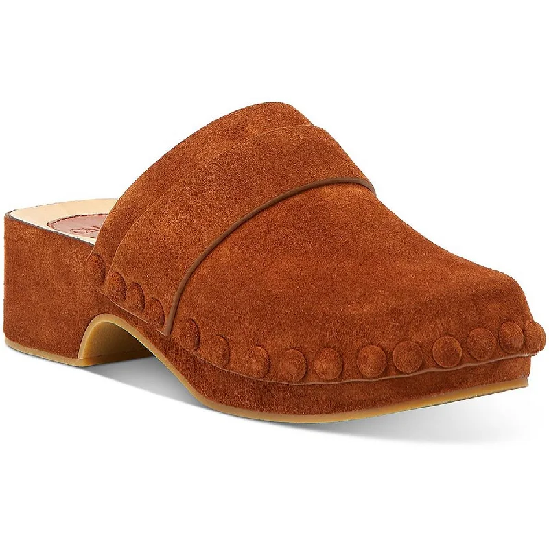 Fantastic Offers Chloe Womens Joy Suede Open Back Clogs