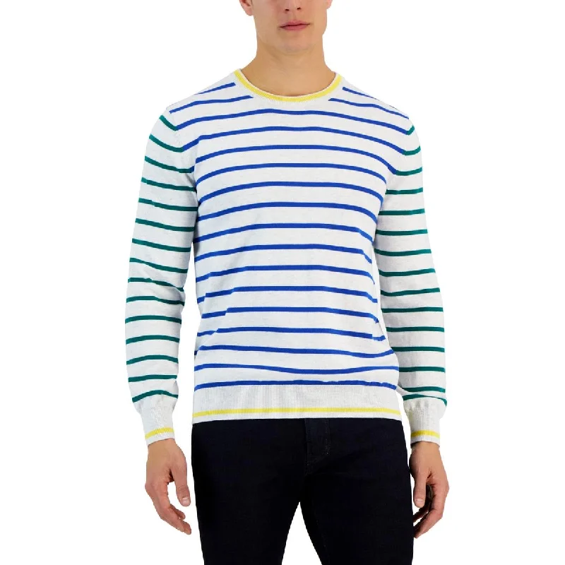 Instant Discount Club Room Mens Knit Striped Pullover Sweater