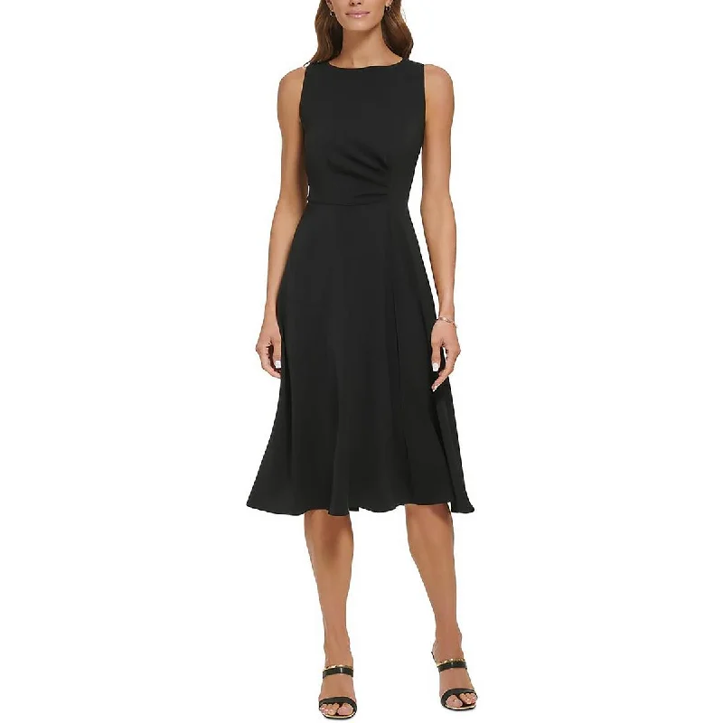 Closeout Sale DKNY Womens Pleated Midi Sheath Dress