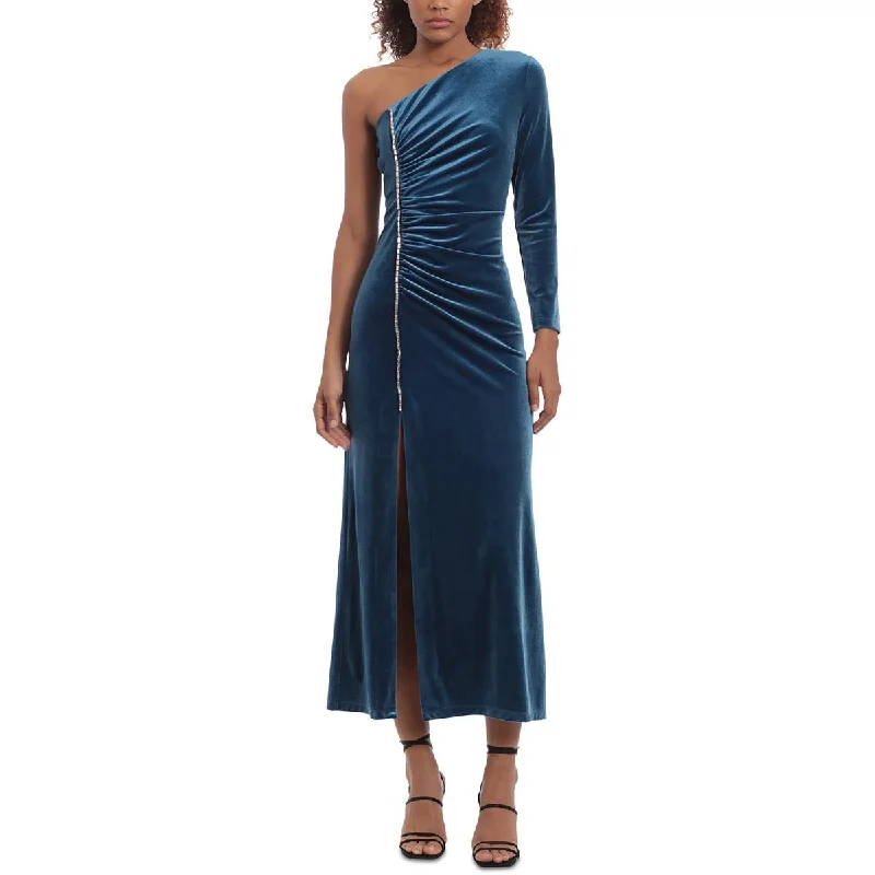 Stock Clearance Donna Morgan Womens Velvet Mid-Calf Midi Dress