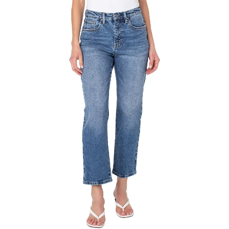 Buy Now Earnest Sewn Womens Pocket High-Rise Ankle Jeans